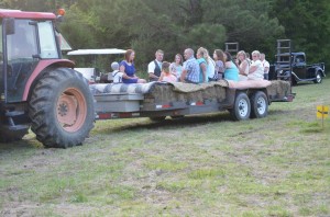 Hayride to wedding